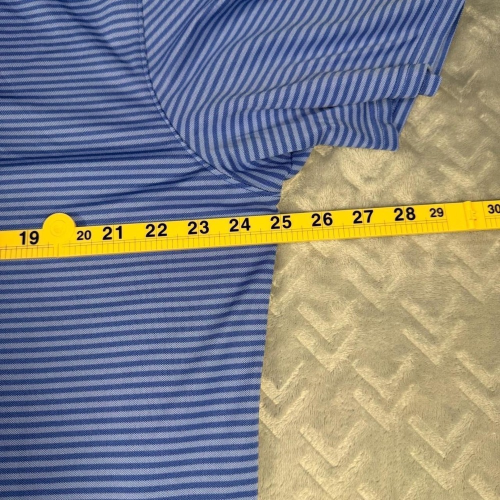 Holderness and Bourne‎ Men's XL Tailored Fit Striped Performance Golf Polo Shirt - Picture 5 of 6